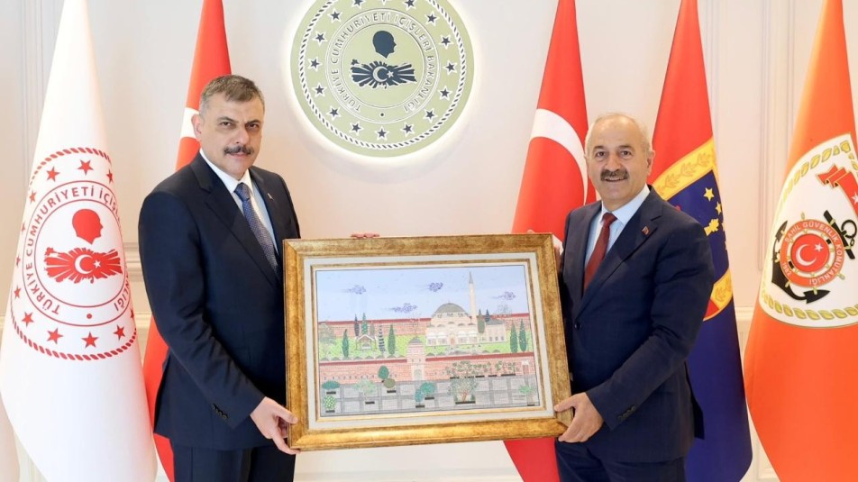 Başkan Büyükgöz'den İçişleri Bakanı Çiftçi'ye ziyaret